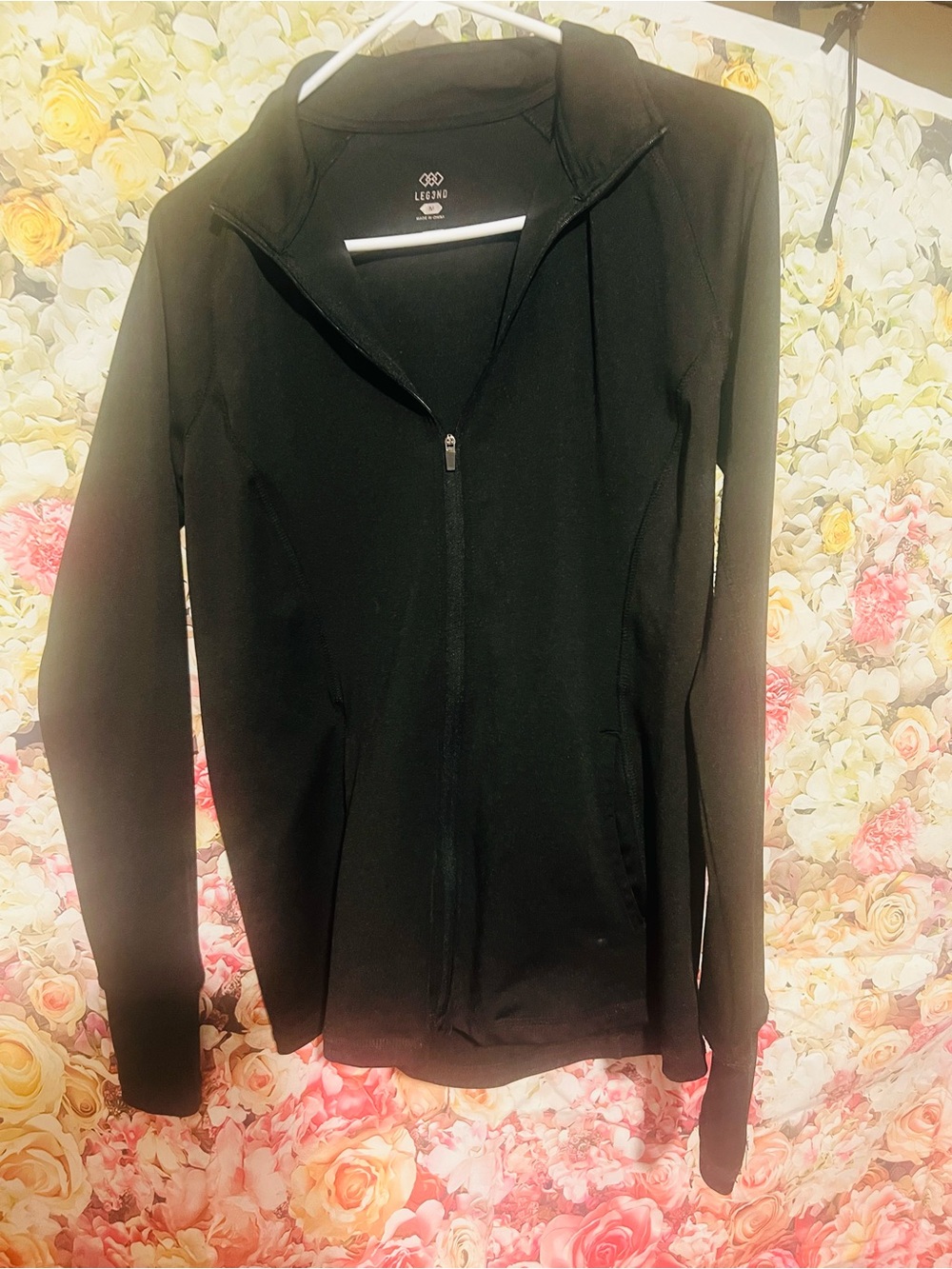 Black Zip-Front Jacket